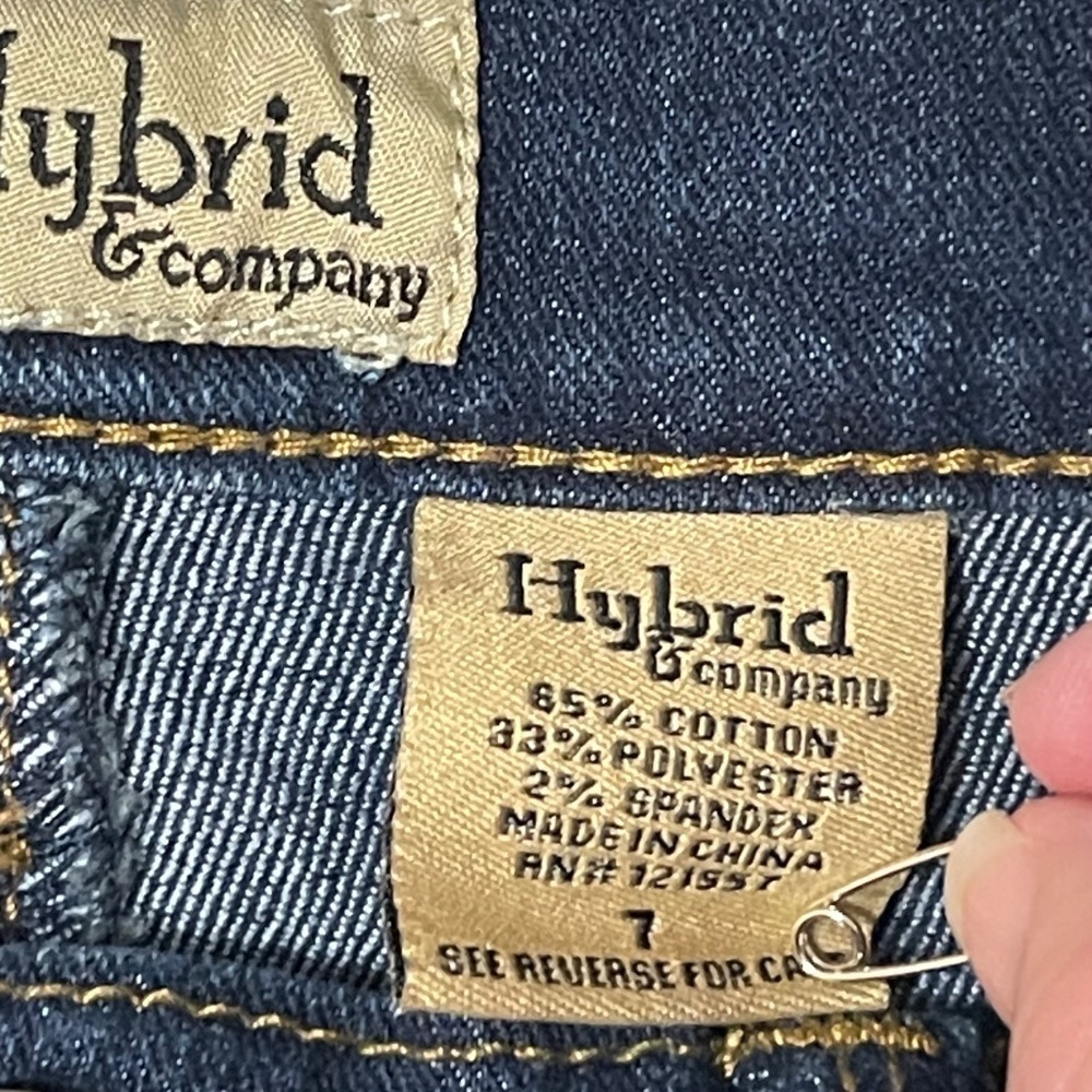 Hybrid & Company High-Rise Skinny Button-Fly Jeans Size 7 - Picture 2 of 7